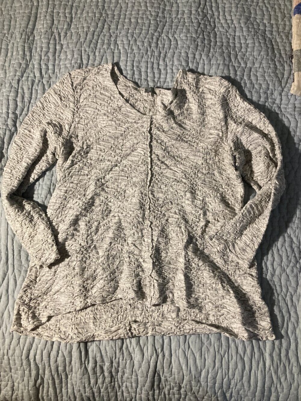 habitat light gray long sleeve tunic top size L